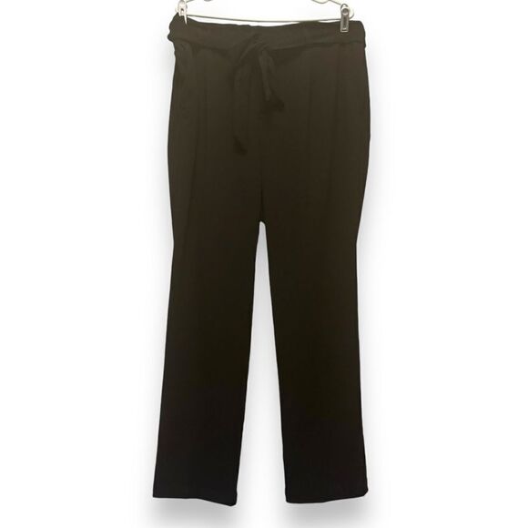 Violets & Roses Black Paper Bag Waist Pants - Picture 1 of 4